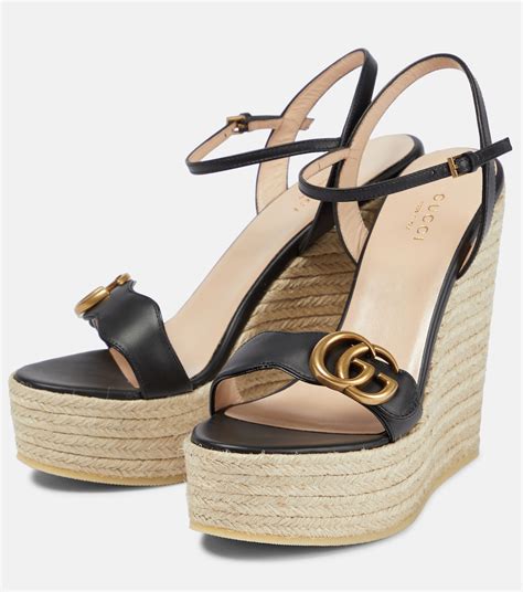 sandales compensees gucci|Gucci sandals original.